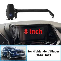 Car Mobile Phone Holder for Toyota Highlander Kluger 2020~2023 XU70 8inch GPS Bracket Navigation Stand Auto Accessories
