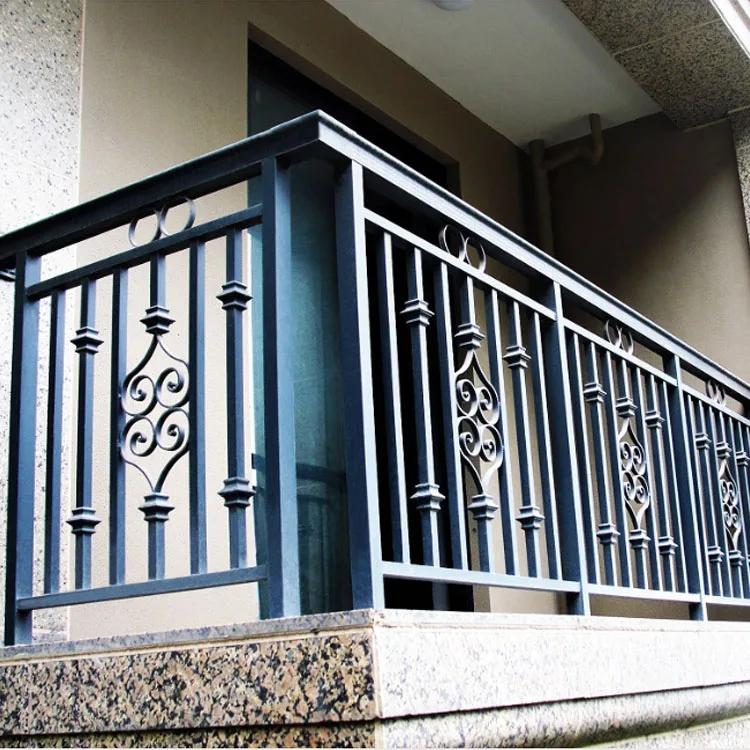 التخصيص الطراز الحديث سبائك الألومنيوم الدرابزين والدرابزين تصميم عصري أنيق لشرفة فناء الفيلا