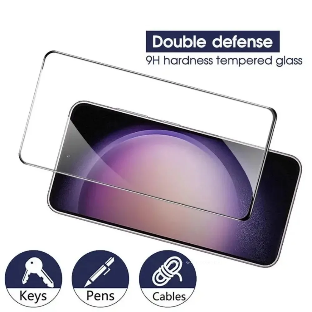 2pcs fingerprint unlock tempered glass screen protector for Samsung Galaxy S25 Ultra S24 Plus S23 22 S21 S25+