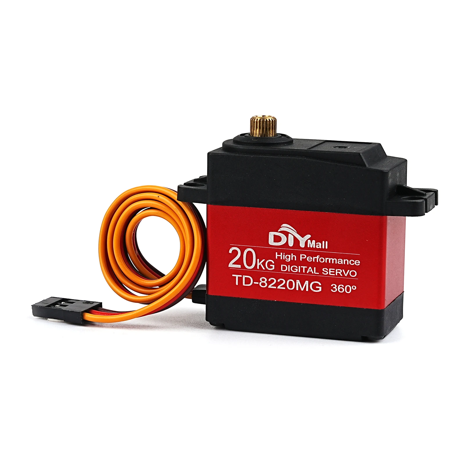 20kg.cm TD-8620MG 디지털 서보 메탈 기어 카본 브러쉬 모터 180 ° /270 ° /360 °   1/8 1/10 로봇 자동차 항공기용 RC 서보 부품