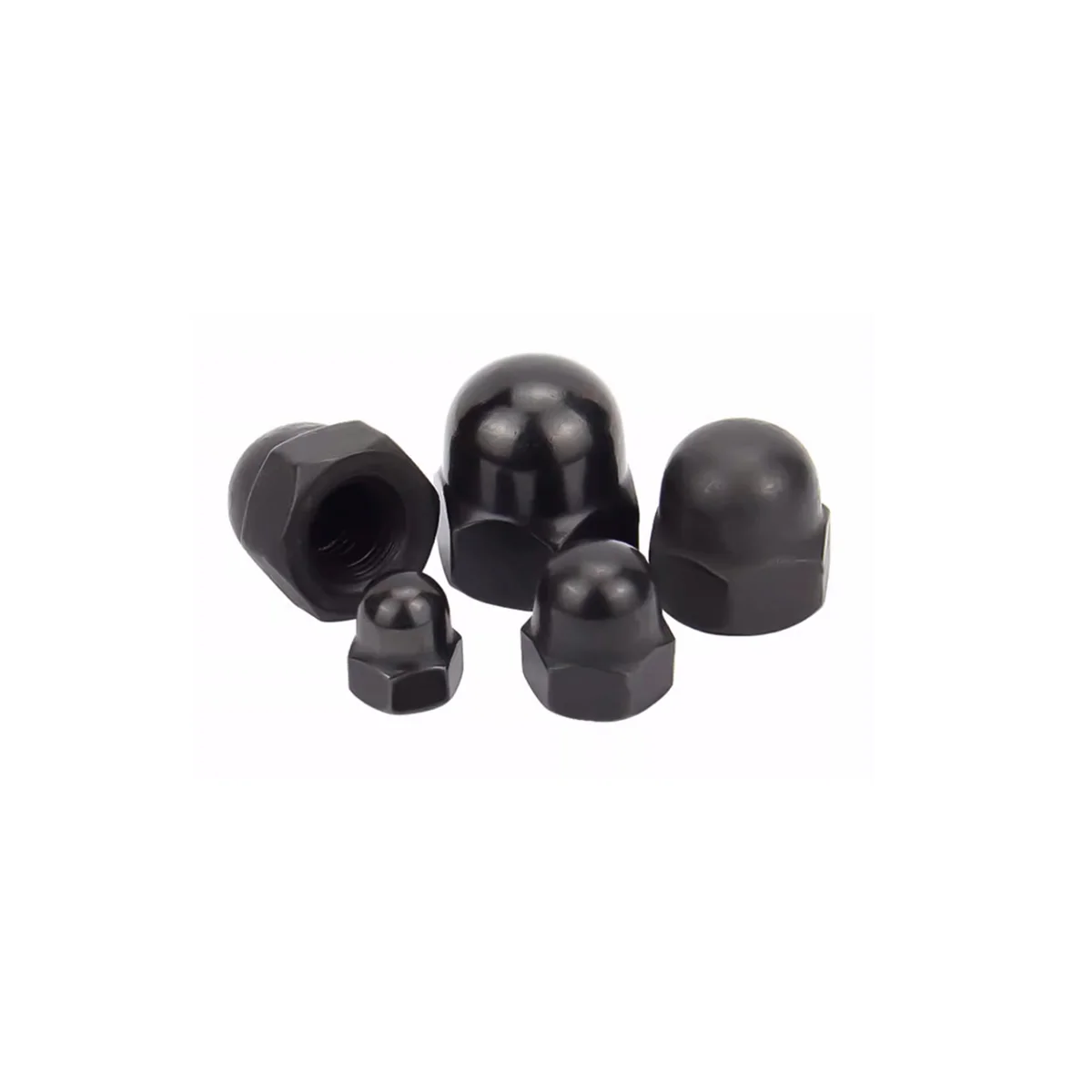 Black 304 Stainless Steel Cap Nut / Cap Decorative Cap / Ball Head Screw Cap  M3M4-M20