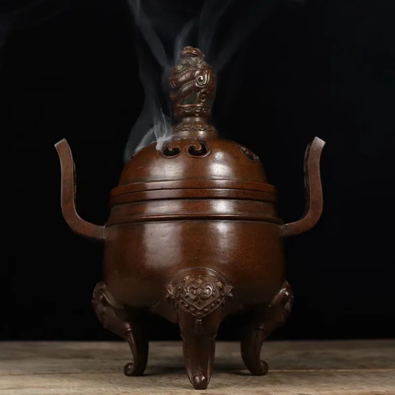 Bronze Crowned Ear Footed Auspicious Beast 