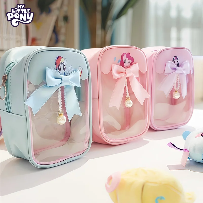 Kawaii Hasbro My Little Pony Twilight Sparkle Crossbody Bag Fluttershy Pinkie Pie Cute Anime Handheld Storage Bag Holiday Gift