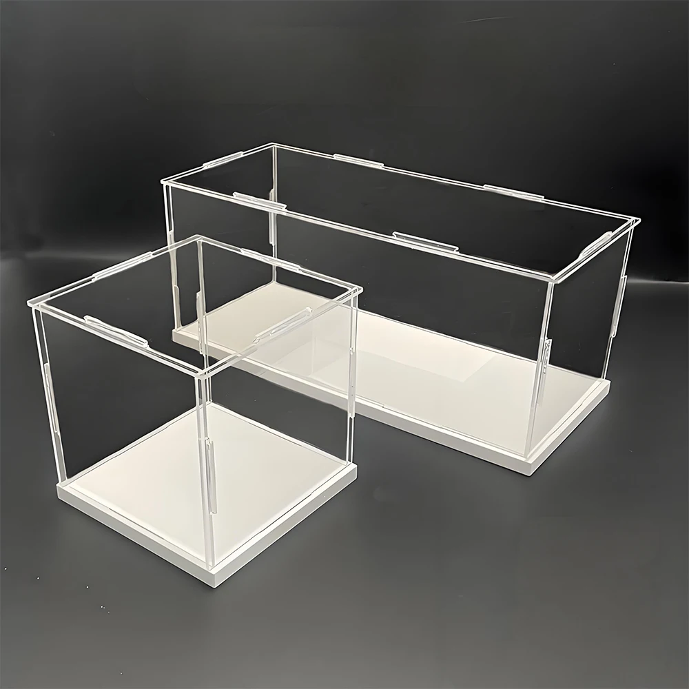 New Acrylic Box for Custom Bobblehead,Display Dolls on Table,Protective Dustproof Case for Collections