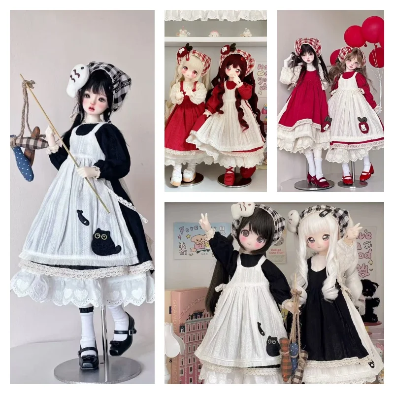 

Одежда для кукол BJD для кукол 1/4 MSD MDD Аксессуары для кукол Сладкая красная черная юбка Комплект одежды для куклы в подарок Одежда своими руками (только одежда без куклы)