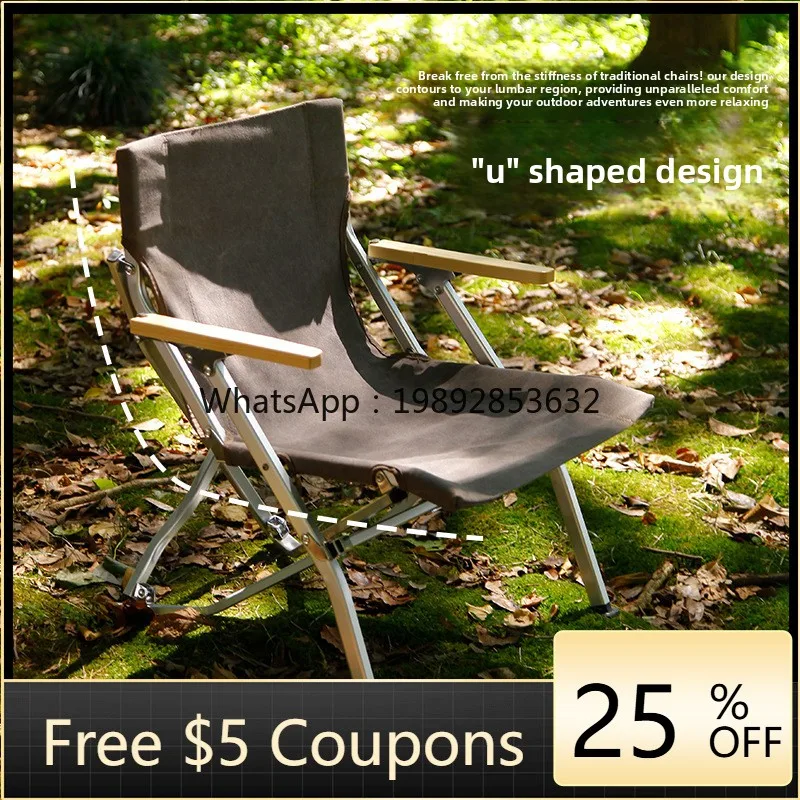 

YFY Outdoor Reclining Aluminum Alloy Folding Beach Picnic Camping Chair