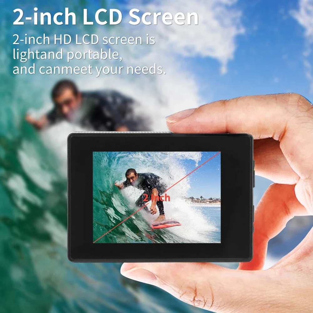 H9R 4K HD 1080P 60fps Action Camera Ultra WiFi Remote Control Sports Video Camera 2.0\