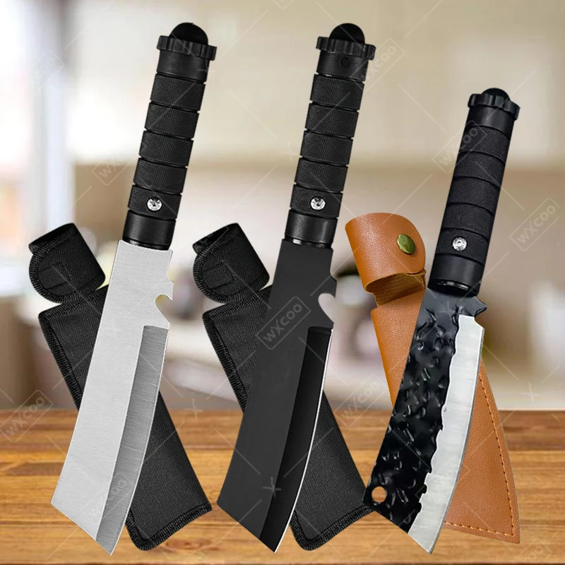 

WXCOO Multifunctional Chef's Knife Forged Hammered Kitchen Knife High Hardness Sharp Meat Cutter Fruit Chopper Vegetable Slicer