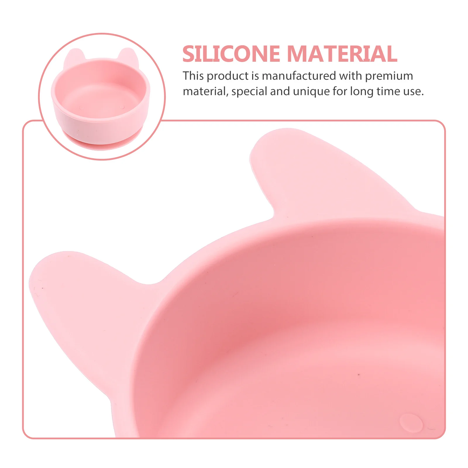 

1pcs Children Silicone Bowl Cartoon Baby Dinner Bowl Microwave Freezer Safe Suction Kids Tableware For Home School Use