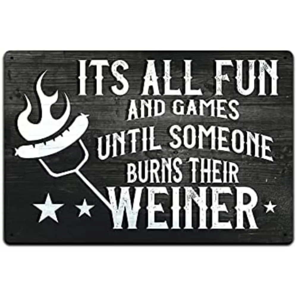 

"1-Weiners" Meat Temperature Magnet Sign: A Hilarious Grill Accessory for Temp Monitoring,Perfect as Backyard Patio Decor