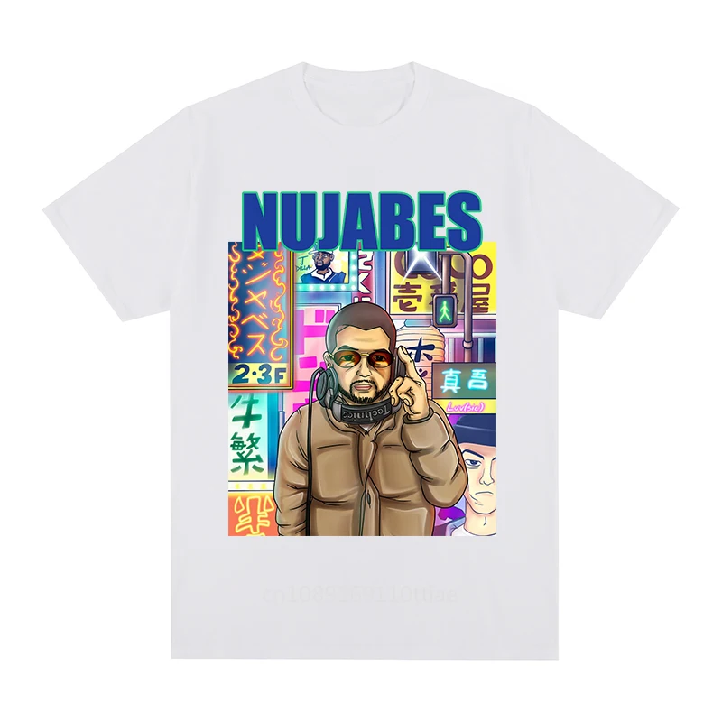 Nujabes Music Dj Samurai Champloo Graphic HipHop T-shirt Cotton Men T Shirt New TEE TSHIRT Womens Tops