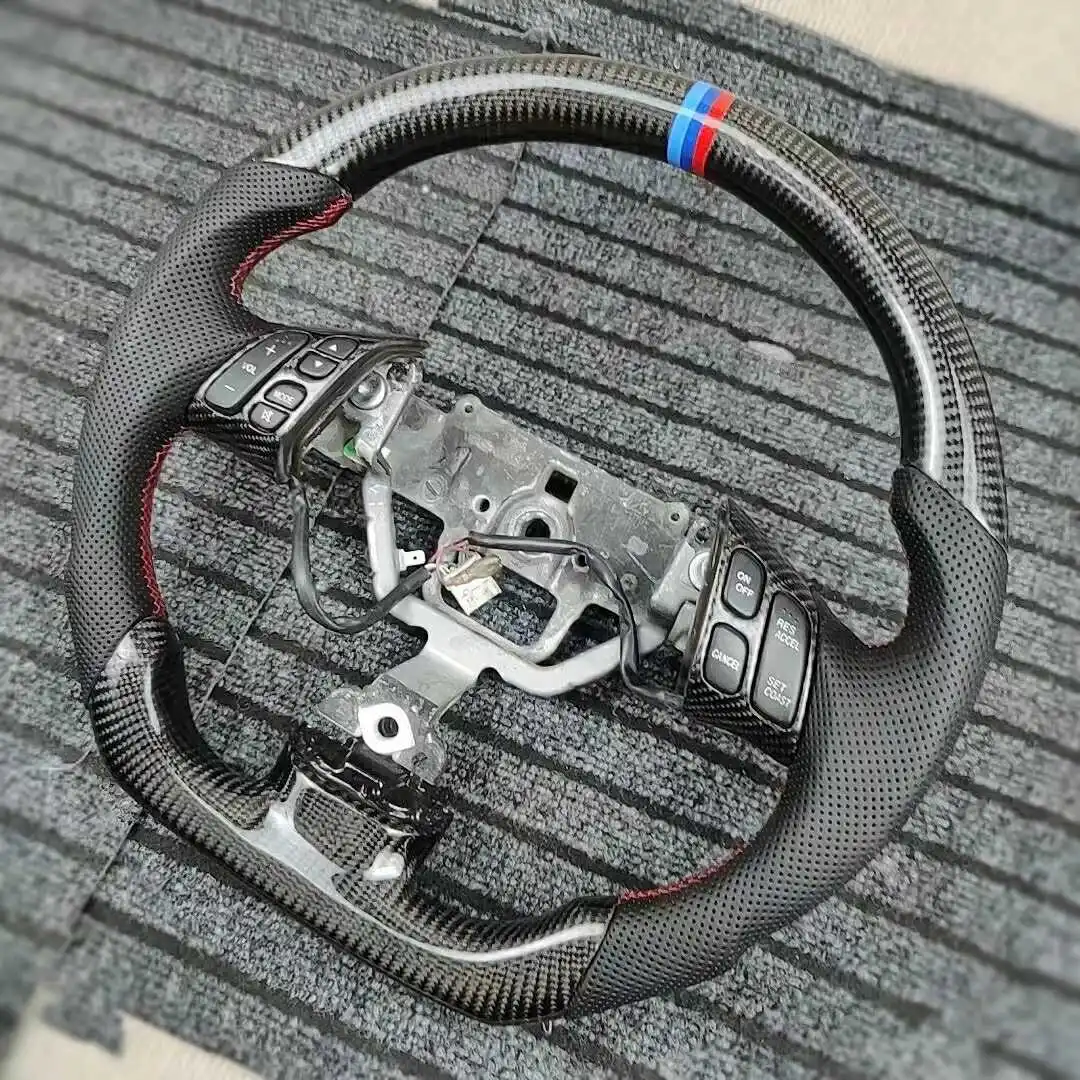 Custom Carbon Fiber Steering Wheel For Mazda 3 Mazda 5 Mazda 6 2003 2004 2005 2006 2007 2008 2009