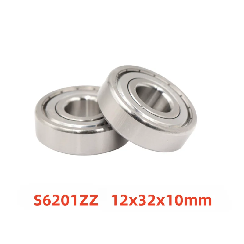 

20pcs stainless steel bearing S6201ZZ 12x32x10mm deep groove ball bearings S6201 S6201Z 6201 12*32*10 mm