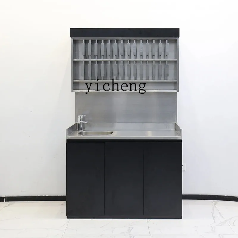 B10 Display Rack Hair Salon Dye Storage Rack Hair Salon Stainless Steel Storage Cabinet