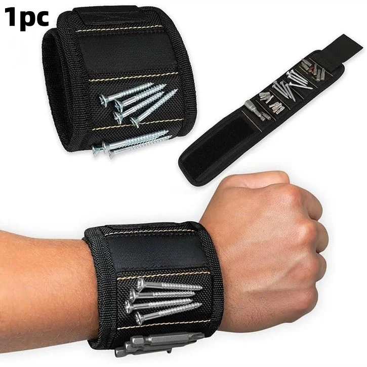 Magnetic Wristband for Holding Screws, Nails & Drill Bits, Cool Tool Gifts for Men, Dad, Husband Birthday
