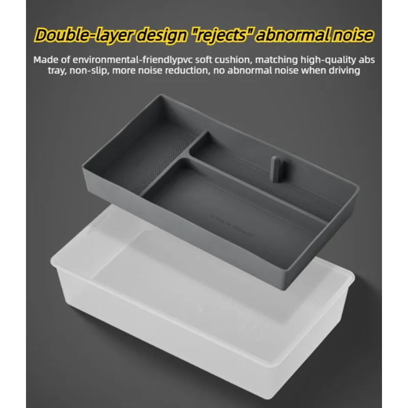 

Compatible Dual Layer Center Console Storage Box for XPeng New P7 P7 Plus G7 Car Interior Organizer Tray