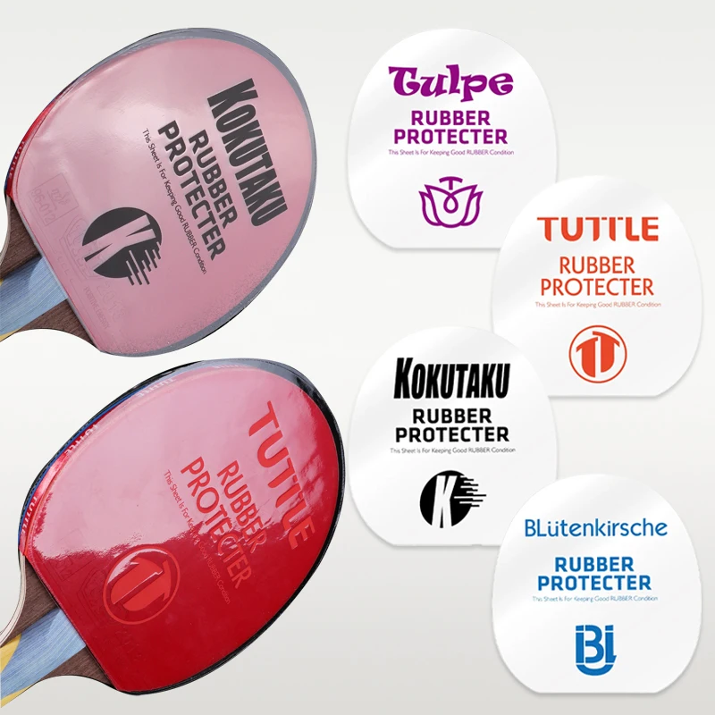 2/4PCS Table Tennis Racket Rubber Protective Film Non-sticky Dust-proof Transparent Ping Pong Racket Protector Maintenance Cover