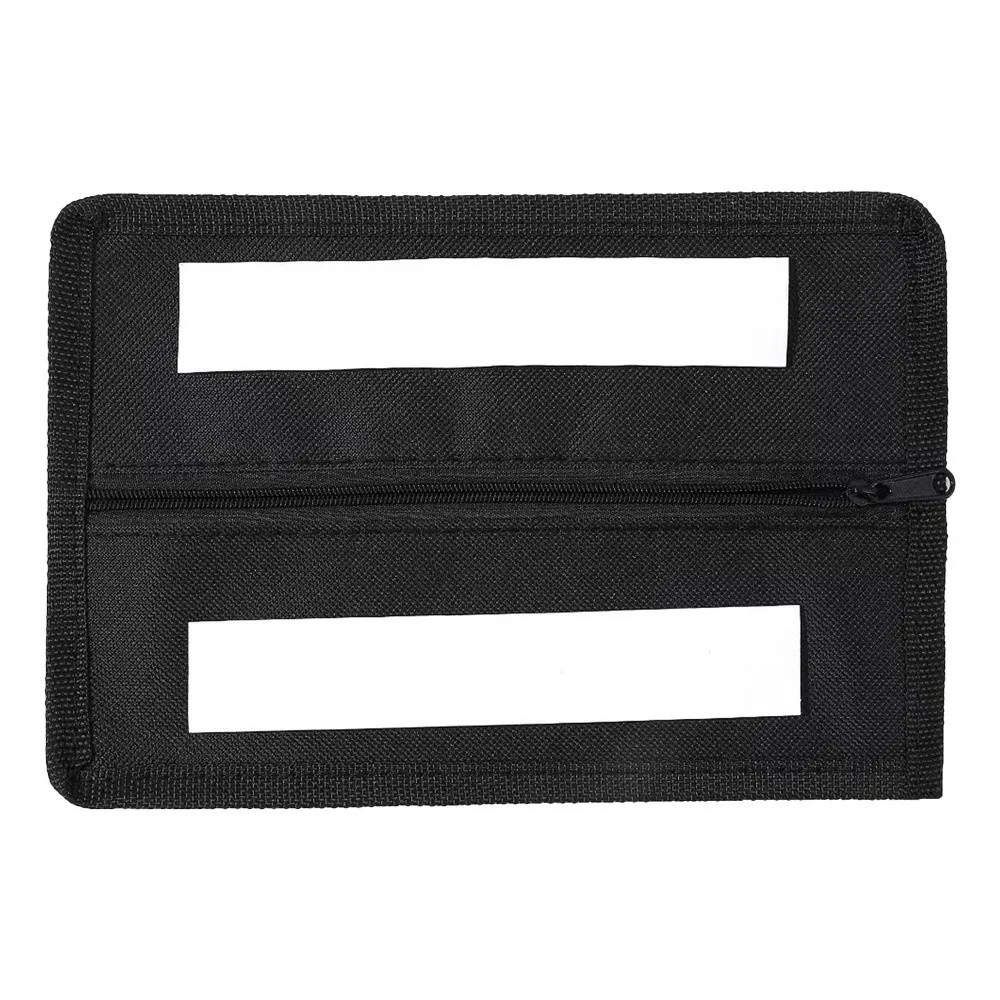 Strong Adhesive Hidden Storage Bag Black Zipper Closure Discreet Wallet Bag Concealed Design Anti-peep Feature