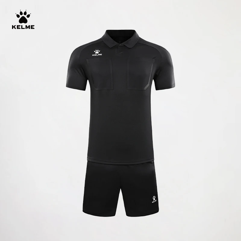 KELME Men Referee Jerseys Football Jersey Sets Professional game Soccer Uniform Short Sleeve Custom Tracksuit 8351ZB1086