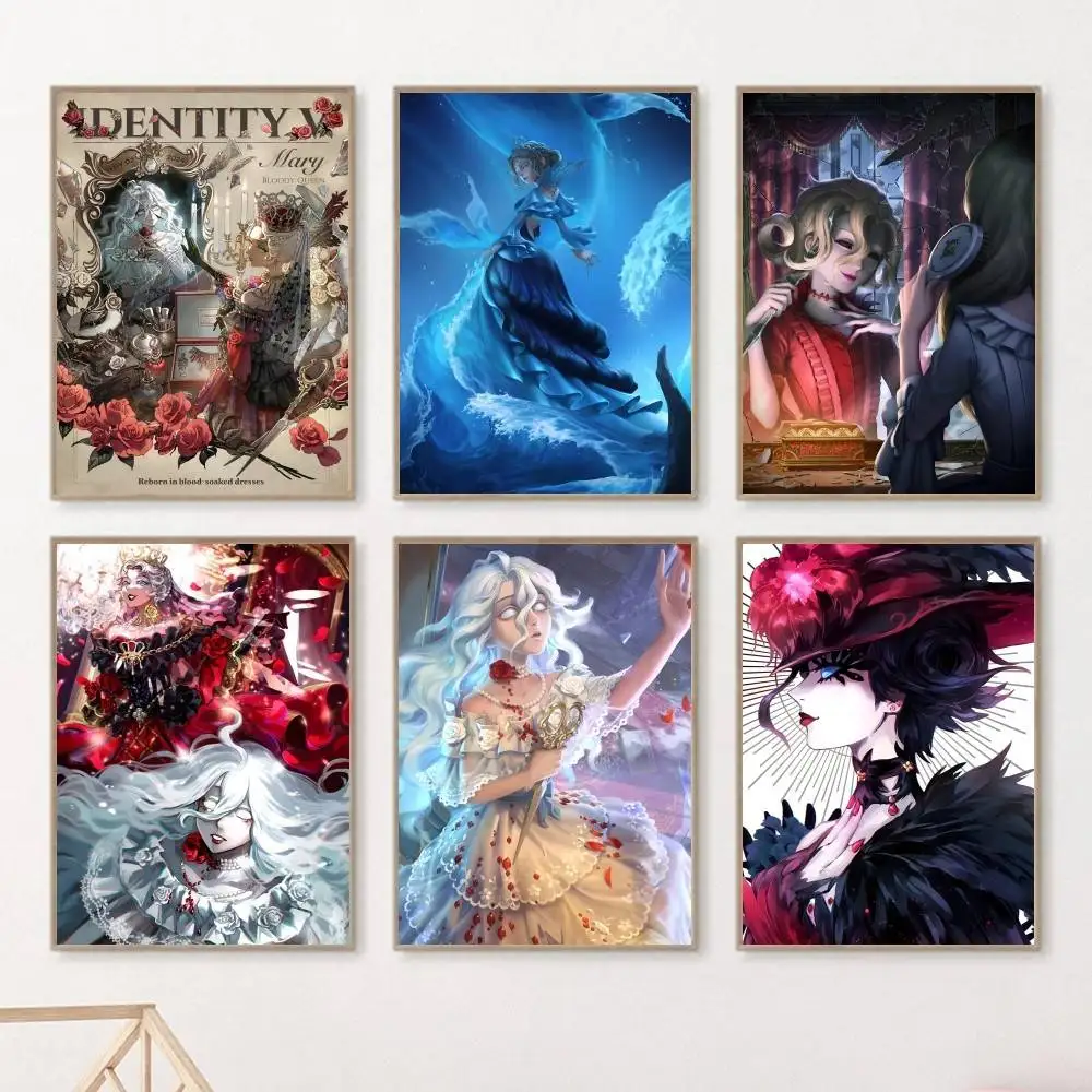 Game Identity V Anime Bloody Queen Mary Posters HD Print Vintage Wall Art Decor for Home Study Room