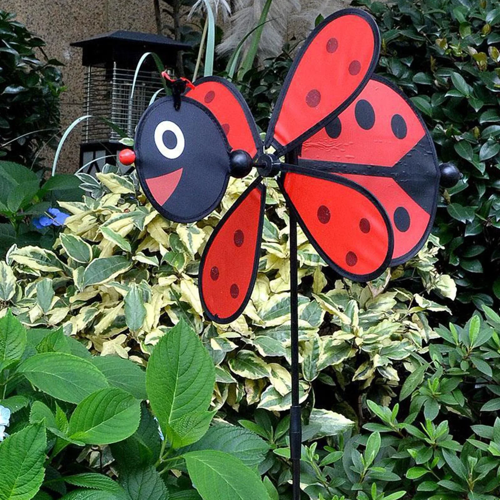 Colorful Bee Windmill Garden Decor Outdoor Spinning Pinwheel for Yard Patio Lawn and Backyard Ornament Drive Away pests Birds