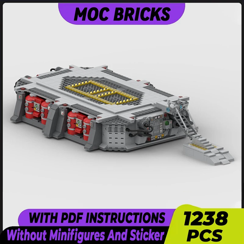 

Star Movies Model Moc Building Bricks Factory Landing Plataform Technology Modular Blocks Gifts Christmas Toys DIY Sets Assembly