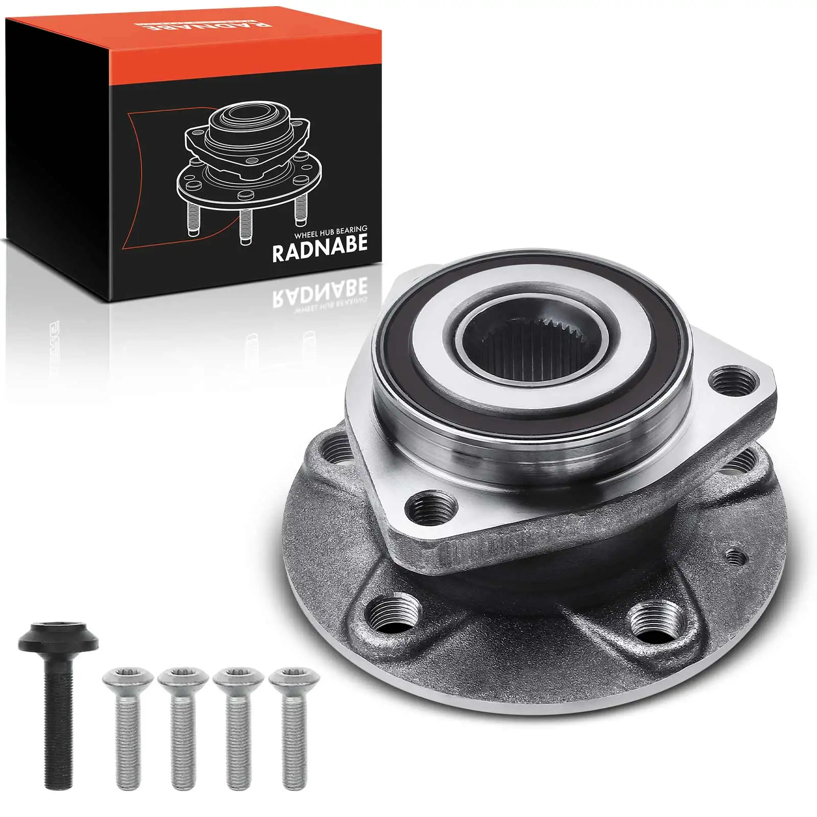 Frankberg 1x Wielnaaf Wielgelageringsset Vooras Beide Zijden Voor Audi A3 Cabriolet Sedan Sportback Q2 Q3 TT Seat Skoda 512566