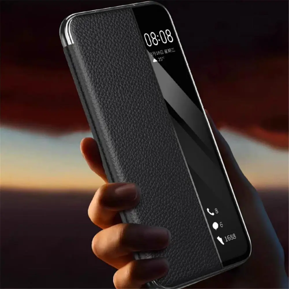 Huawei用本革フラップケース,ビジネスホルダー,Pura 70, Pro 70,ultra