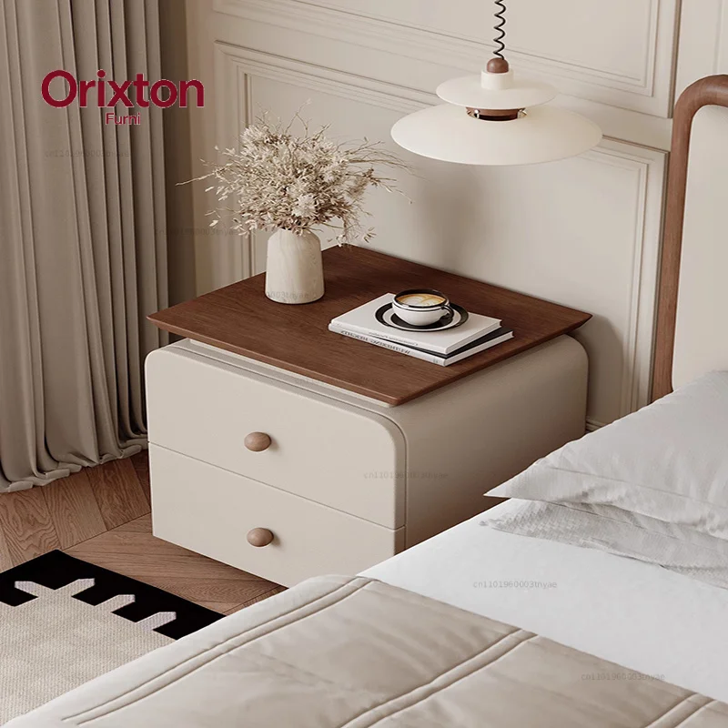 Modern European Night Table Minimal Design Storage Nightstands Decoration Aesthetic Muebles Para Dormitorio Bedroom Furniture