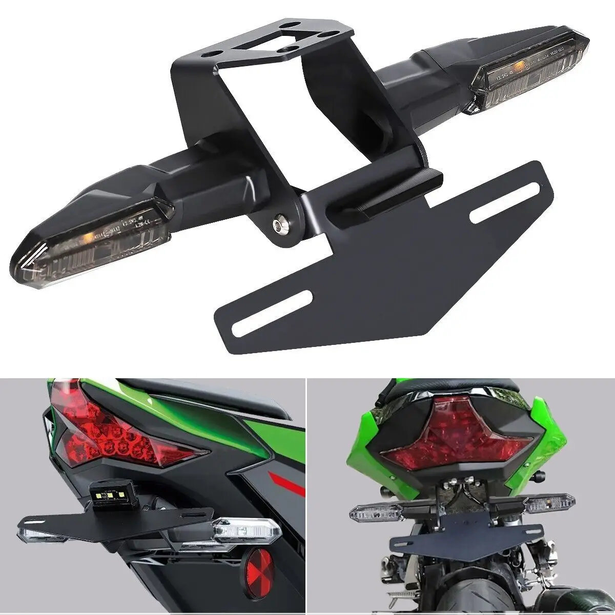 

Accesorios Moto Optional LED For Kawasaki Ninja 400 500 Z500 Z400 Z300 Fender Eliminator LED Tail Light Turn Signal