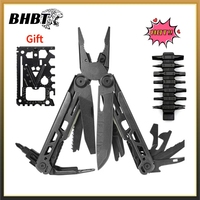 BHBT New 19-IN-1 Outdoor Camping Multifunctional EDC Wrench Clamp Pocket Camping Multitool Folding Knife Cutter Pliers