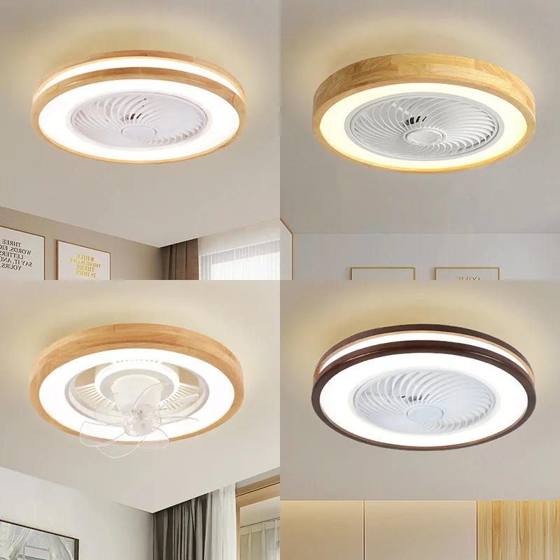 

LED Ceiling Fan Lamp Household Modern Simple Bedroom Restaurant Invisible Ceiling Fan Light Living Dining Table Room Decor