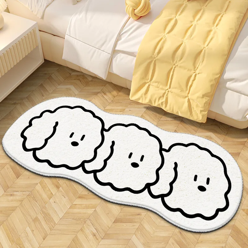 

Мультяшное прикроватное одеяло, имитация кашемира, мягкий восковой удобный ковер, милый напольный коврик для детской комнаты, детский коврик для ползания