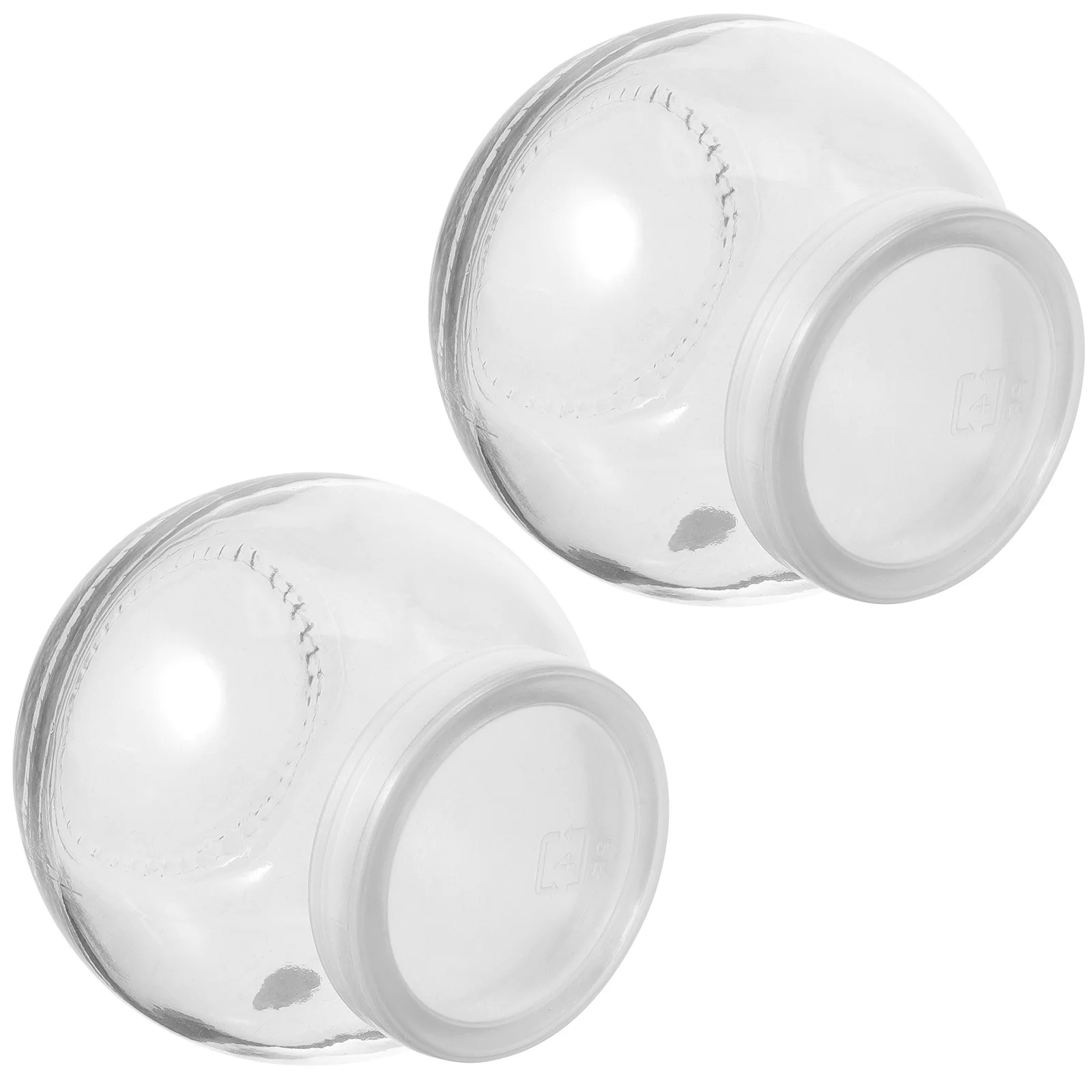 

2Pcs Glass Yogurt Bottles Pudding Serving Bottles Jelly Holders Food Storage Ideal for Desserts Yogurt Holders