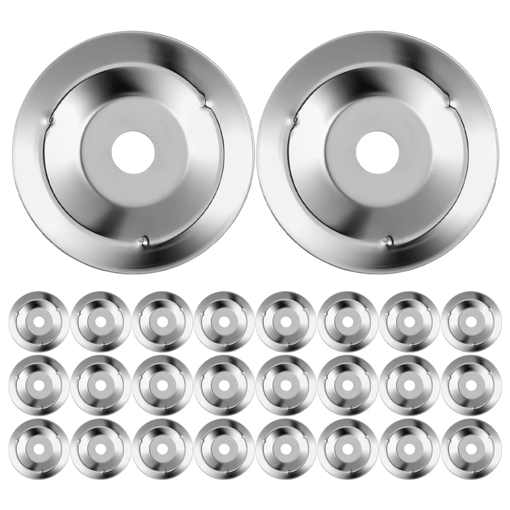 

100 pcs Accessories Silver Bell Ring Drum Set Accessory Crash Cymbal Tambourine Drum Set Cymbal Companion Instruments