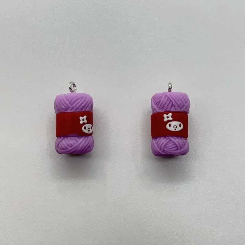 10cps/pack Cute Mini Sewing Wool Ball Resin Cute Charms Diy Earring Bracelet Small Pendants For Jewelry Making
