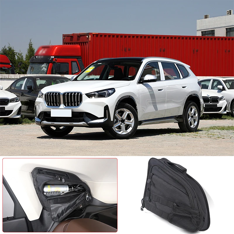 

For BMW X1 F48 2023-2025 Automotive Trunk Side Window Bag Oxford Cloth Automotive Interior Storage Accessories