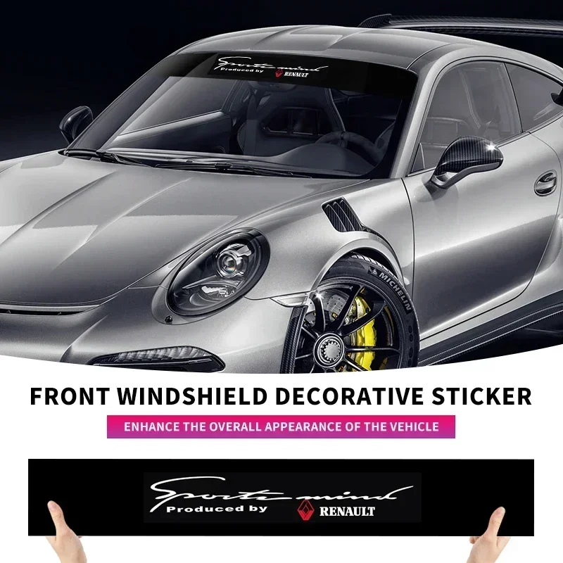 

Car Front Windshield Stickers Auto Decorative Decals for Renault Sandero Captur Megane Twingo Duster Scenic Logan Laguna