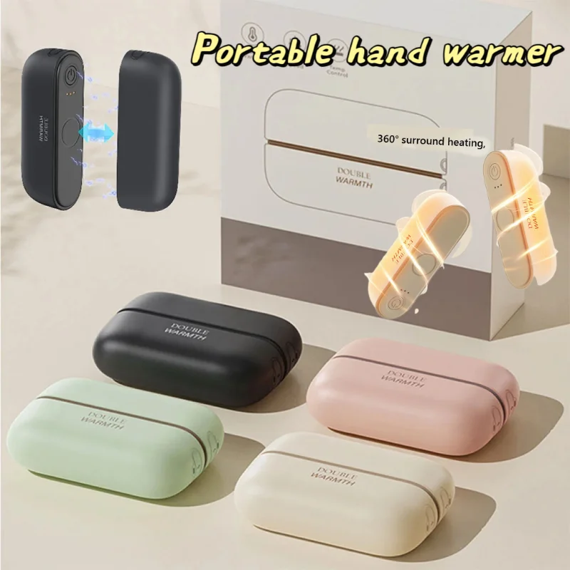 Electric Hand Warmer 2 In 1 Magnetic Rechargeable Large Capacities Hand Warmer Portable Safe And Durable Small Hand Warmer Hot