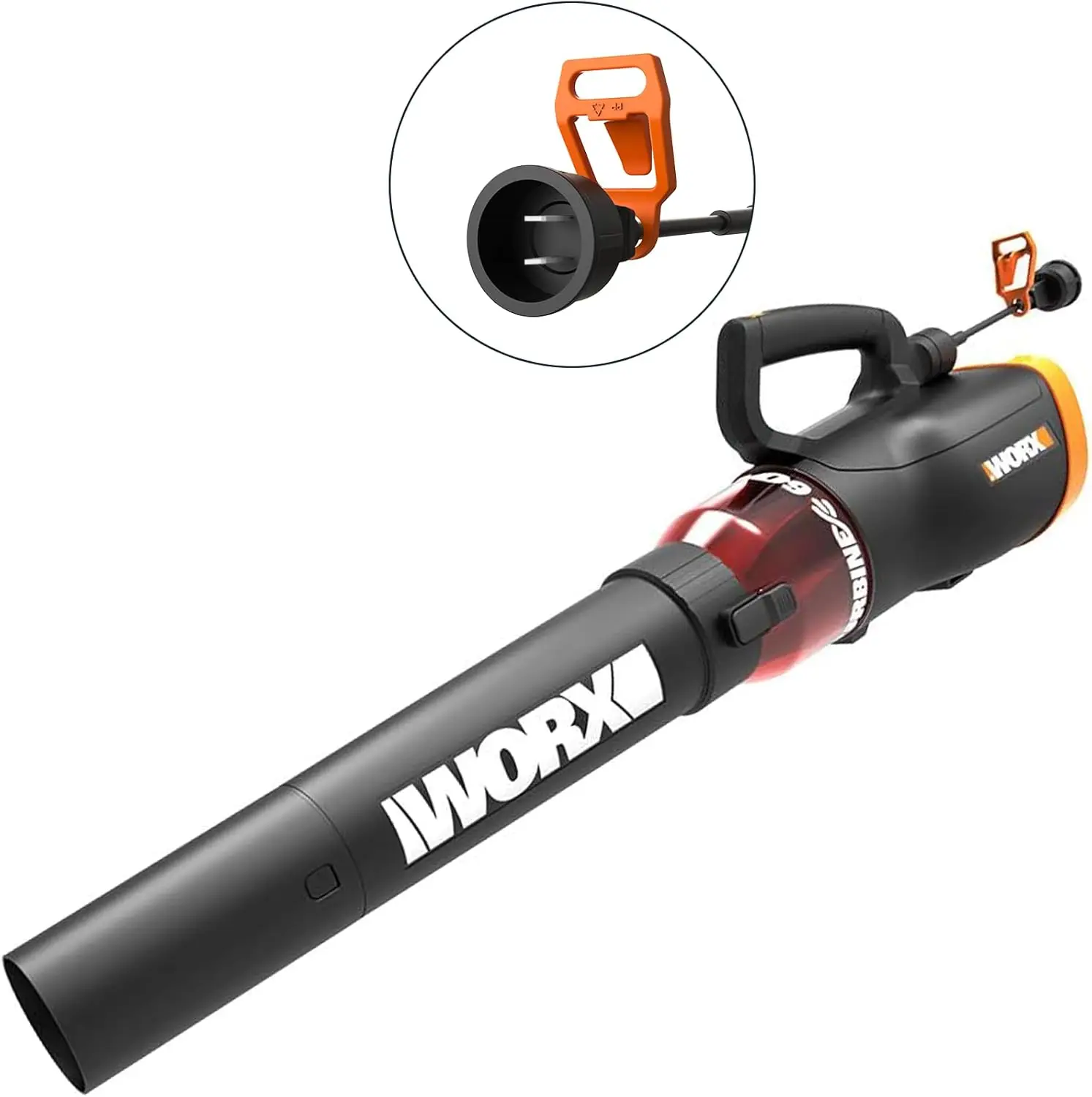 WORX WG520 12 Amp Turbine 600 Electric Leaf Blower