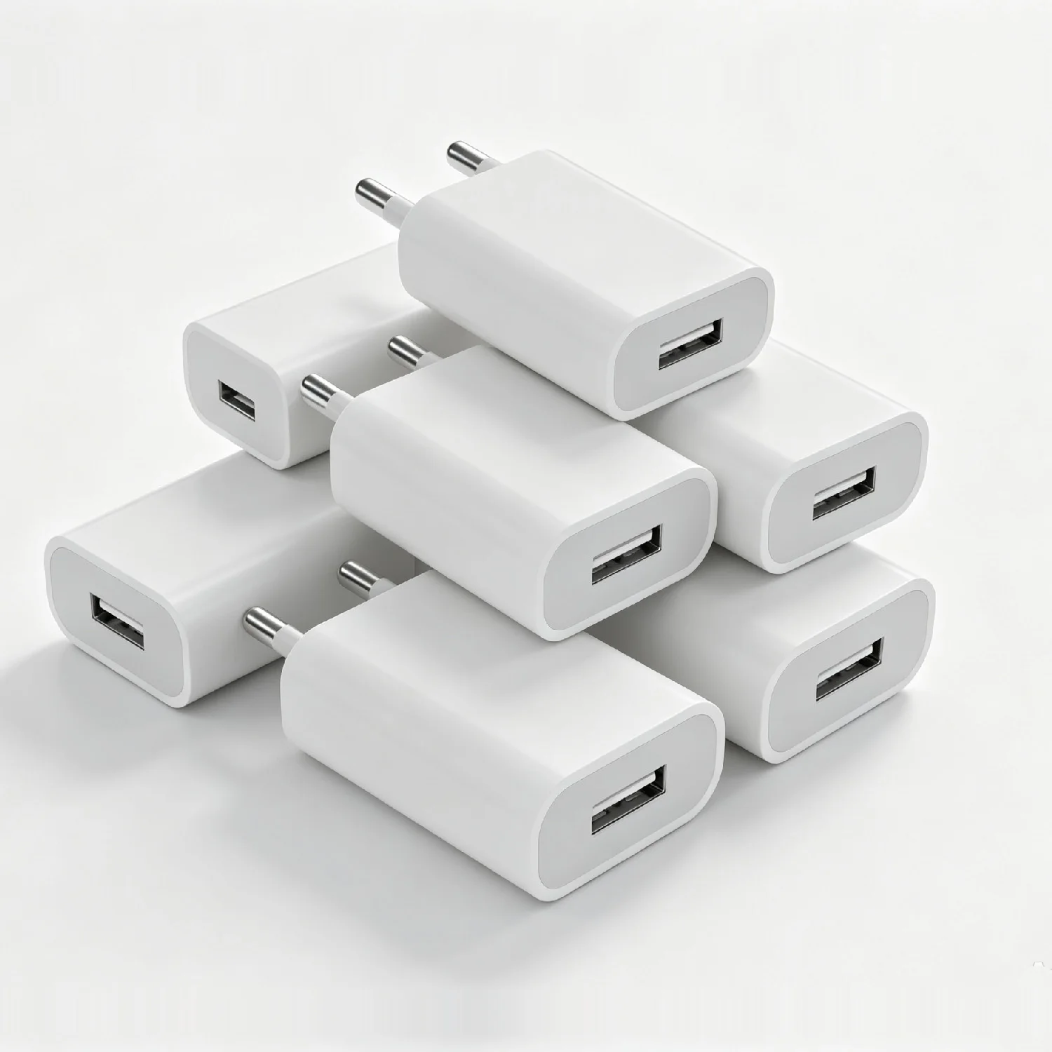 EU-Stecker 5V 1A USB-Wandladegerät Adapter Universelles Ladegerät für Android-Smartphones und kleine USB-Geräte