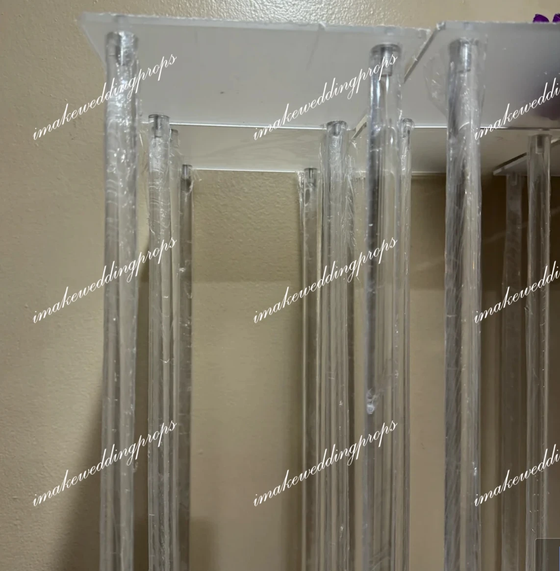 wedding table candlestick holder sliver Gold Metal CandleHolder Stand Table backdrop stick Centerpieces