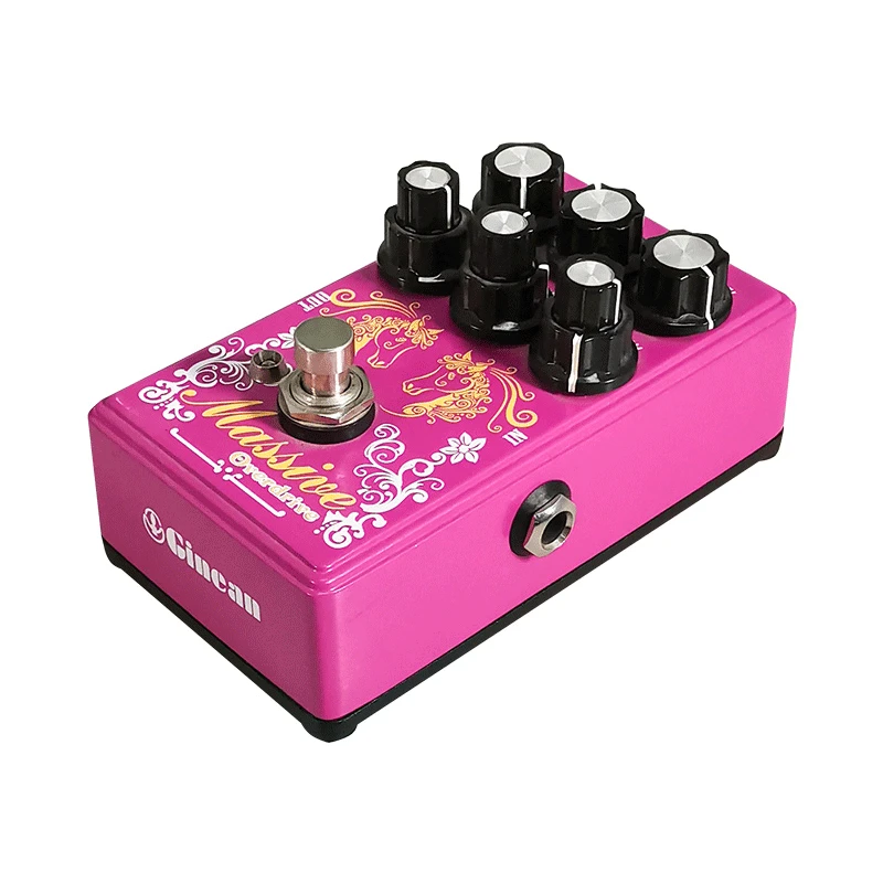 Ginean Massive Distortion Overdrive Effect Pedal, Depth ,Level,3