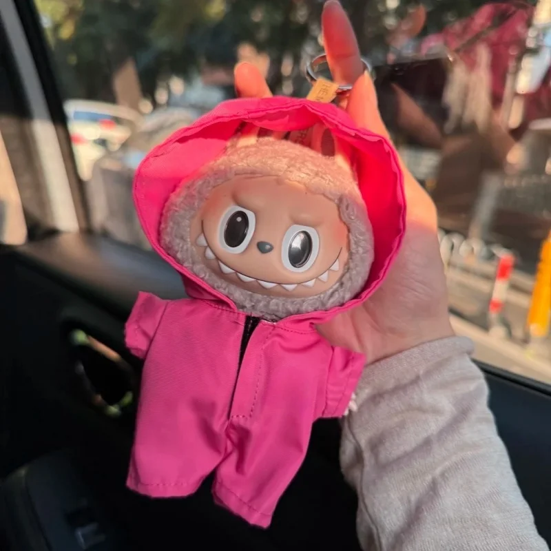 سترة واقية جديدة من لابوبو لملابس الدمى القطيفة الصغيرة مقاس 17 سم، مزينة لألعاب الحفلات والألعاب وهدايا أعياد الميلاد