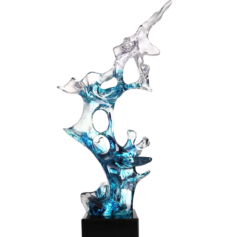 

Decorative use of crafts resin abstraction gradual change sculpture