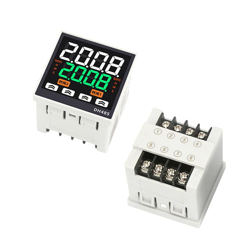 Panel Mount DH48S Time Relay 220V Cycle Controller 1Z/2Z Digital Display Timer 12V 24V