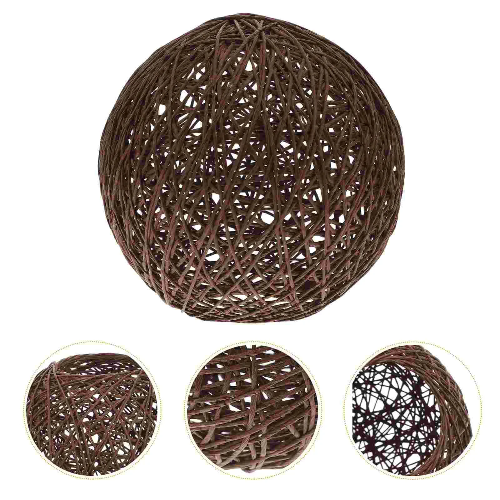 

Protector Chandelier Shade Woven Pendant Light Rattan Ball Ceiling Paper Lampshade Floor