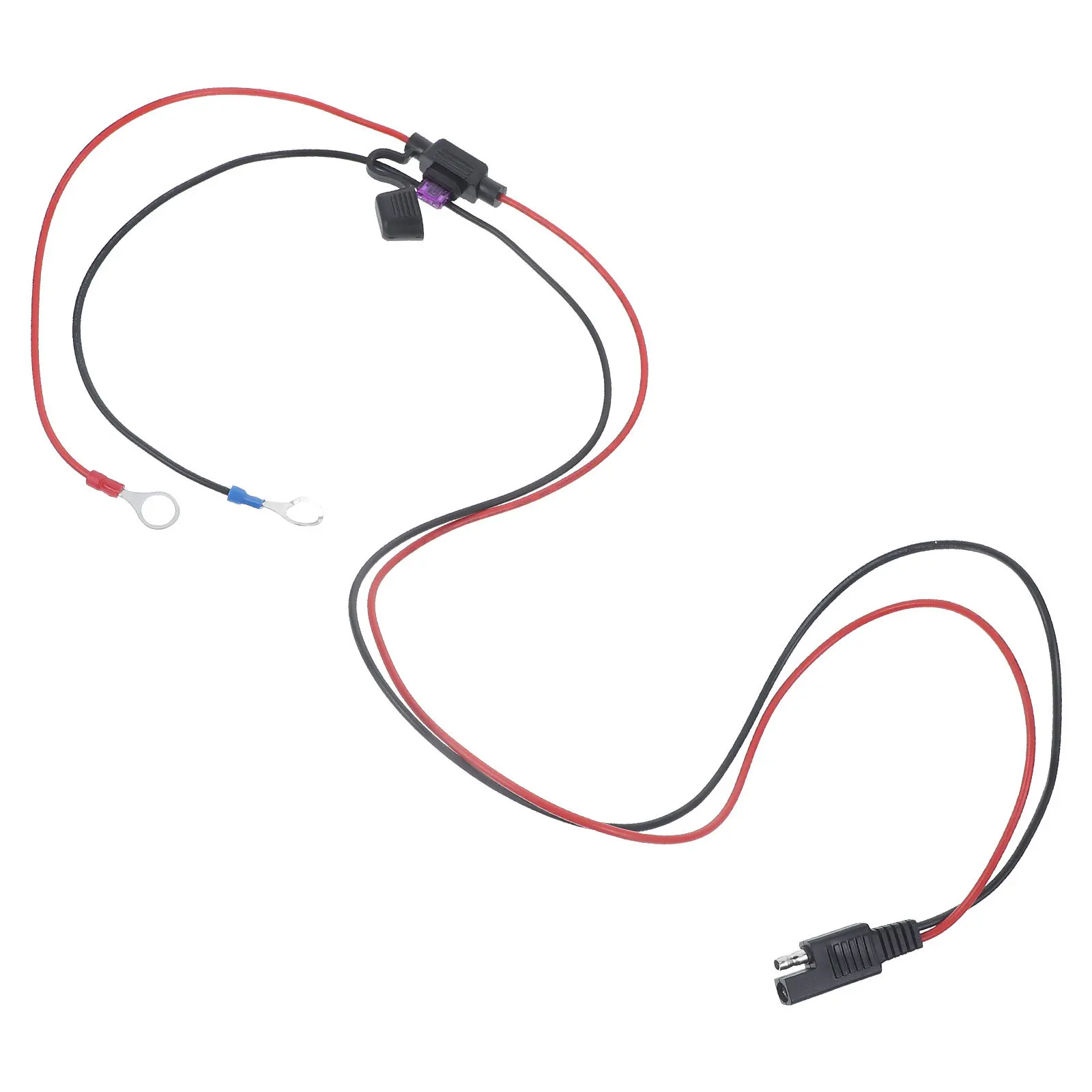 

Solar Sae Extension Cable Overload Short Circuit Protection Built-in Fuse Durable Outdoor Solar Panel Extension Cord Sae