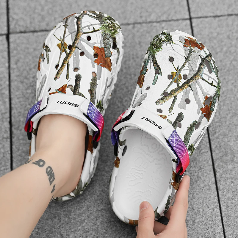 Men's Casual Beach Sandals With Comfortable Low Heels Lightweight_voghion.com