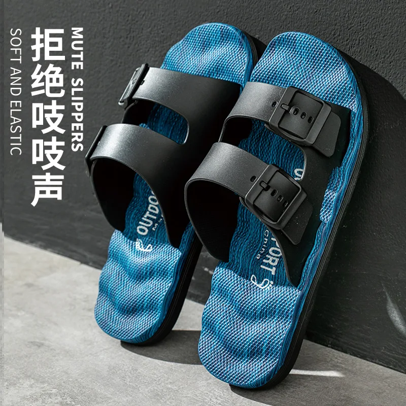 Fashion Men's EVA Slippers Non-Slip Men's Home and Outdoor Sandals Soft and Comfort Waterproof Shoes Mens Breathable Slippers